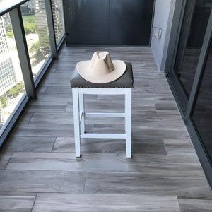 Vegan Felt Fedora Hat in Khaki